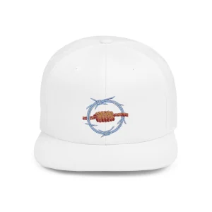 Grilled Shrimp Skewer Cap Flat Bill Snapback | Seafood Illustration Hat