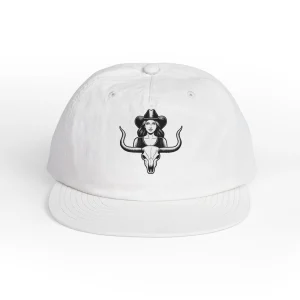 Cowgirl Skull Cap — Surf Cap with Western Cowgirl Skull Logo